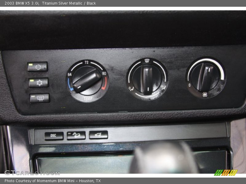Titanium Silver Metallic / Black 2003 BMW X5 3.0i