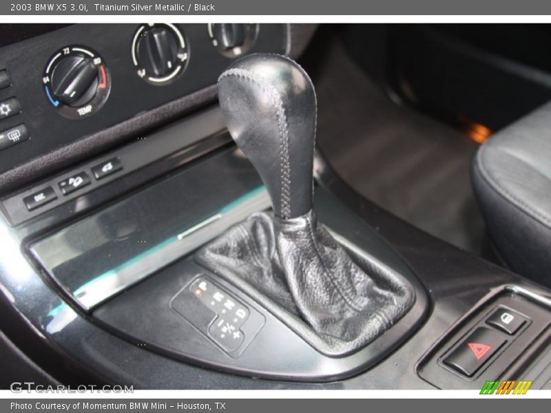 Titanium Silver Metallic / Black 2003 BMW X5 3.0i