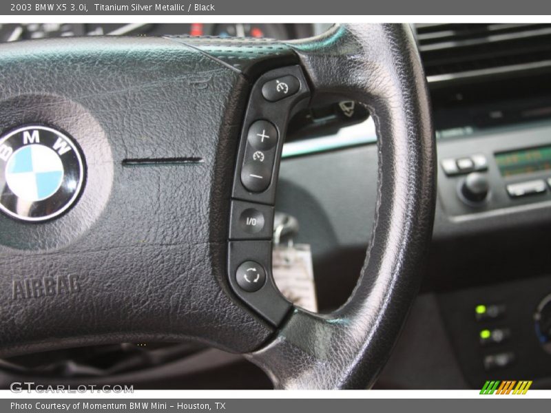 Titanium Silver Metallic / Black 2003 BMW X5 3.0i