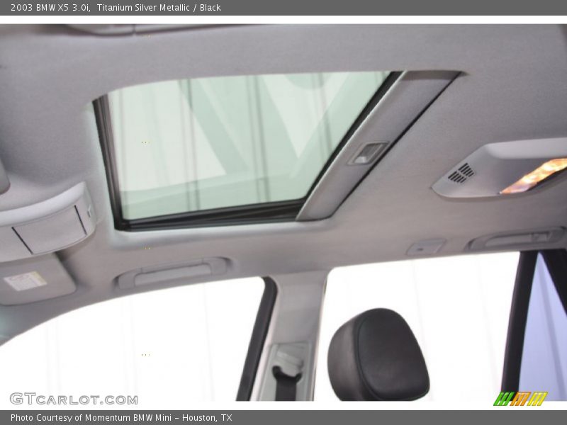 Titanium Silver Metallic / Black 2003 BMW X5 3.0i
