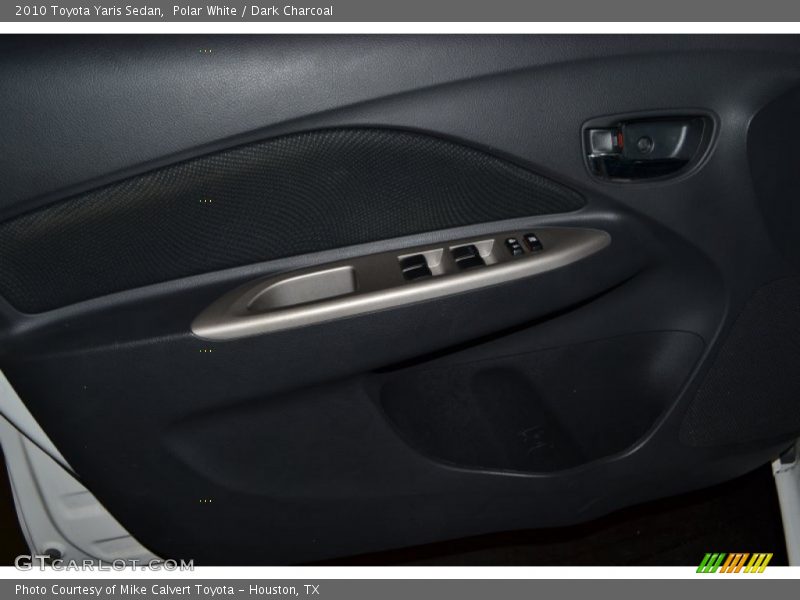 Polar White / Dark Charcoal 2010 Toyota Yaris Sedan