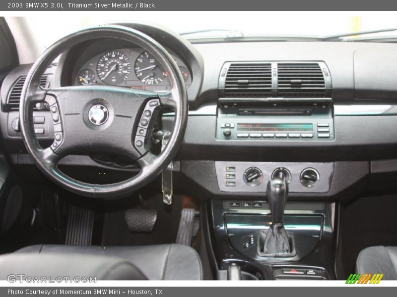 Titanium Silver Metallic / Black 2003 BMW X5 3.0i