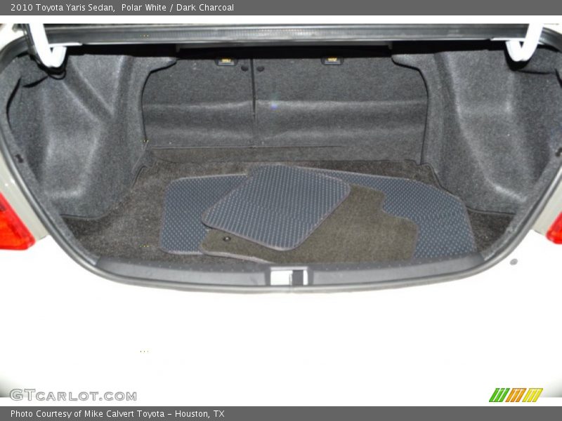 Polar White / Dark Charcoal 2010 Toyota Yaris Sedan