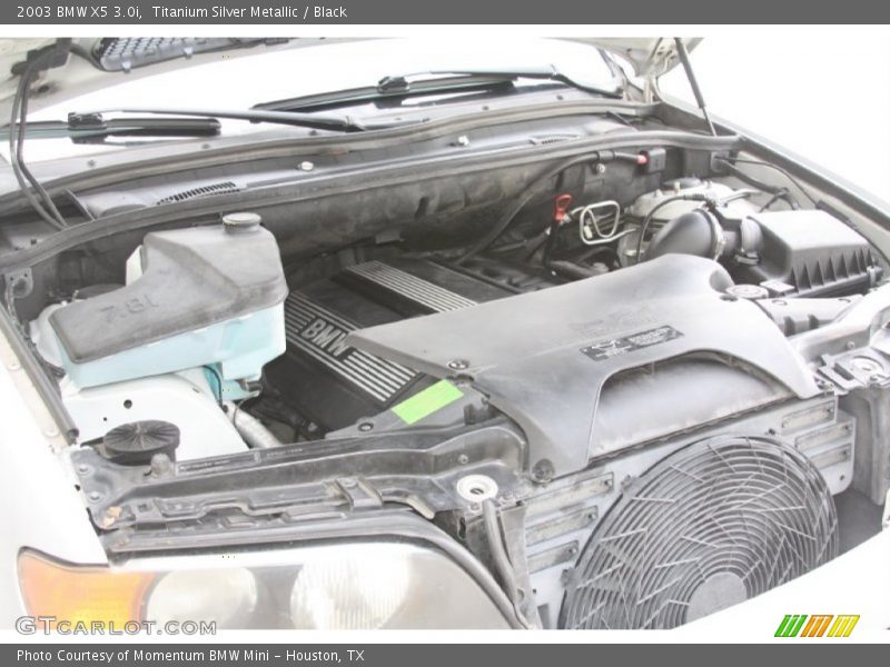 Titanium Silver Metallic / Black 2003 BMW X5 3.0i
