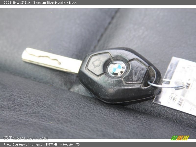 Titanium Silver Metallic / Black 2003 BMW X5 3.0i