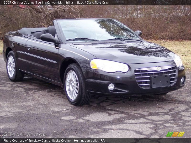 Brilliant Black / Dark Slate Gray 2005 Chrysler Sebring Touring Convertible