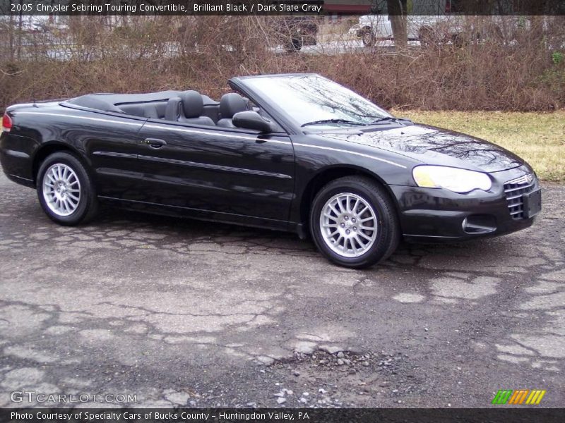 Brilliant Black / Dark Slate Gray 2005 Chrysler Sebring Touring Convertible