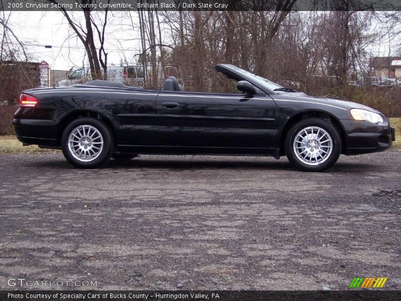 Brilliant Black / Dark Slate Gray 2005 Chrysler Sebring Touring Convertible