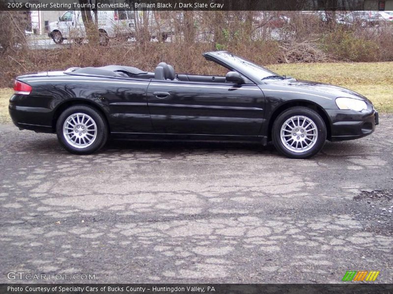 Brilliant Black / Dark Slate Gray 2005 Chrysler Sebring Touring Convertible