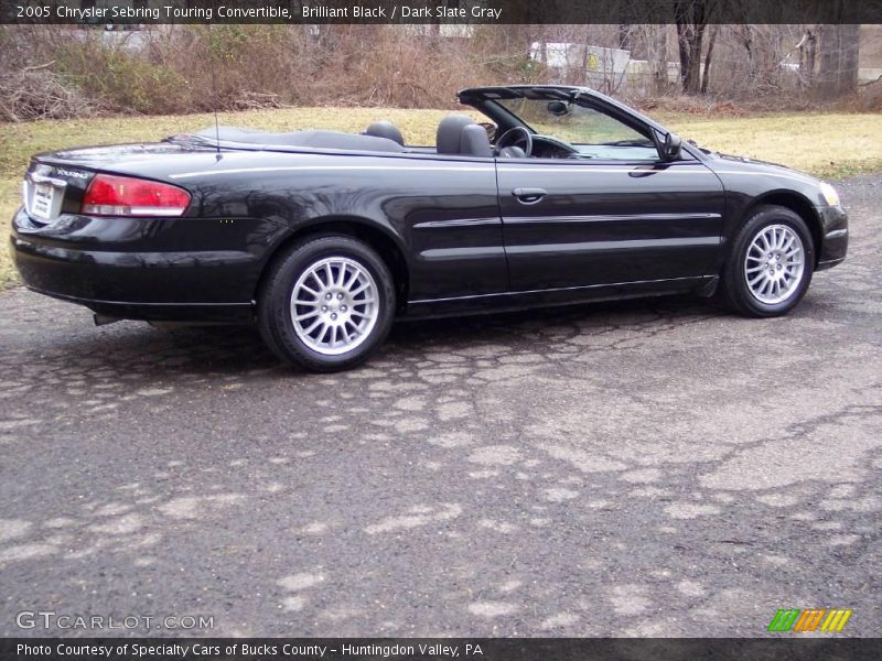 Brilliant Black / Dark Slate Gray 2005 Chrysler Sebring Touring Convertible