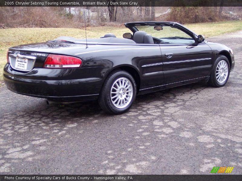 Brilliant Black / Dark Slate Gray 2005 Chrysler Sebring Touring Convertible