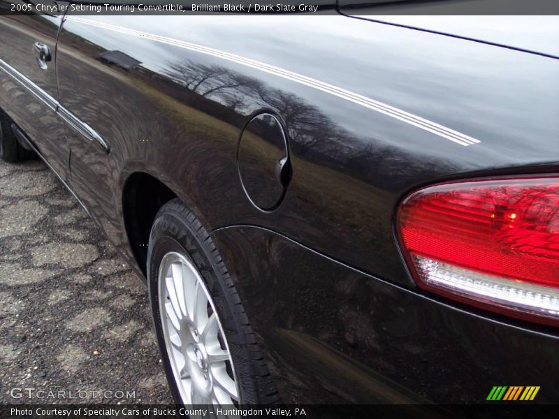 Brilliant Black / Dark Slate Gray 2005 Chrysler Sebring Touring Convertible