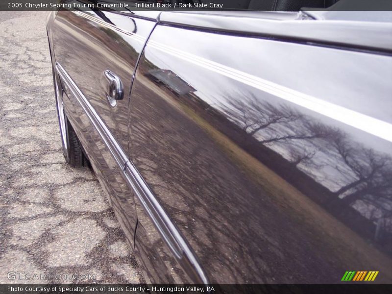 Brilliant Black / Dark Slate Gray 2005 Chrysler Sebring Touring Convertible