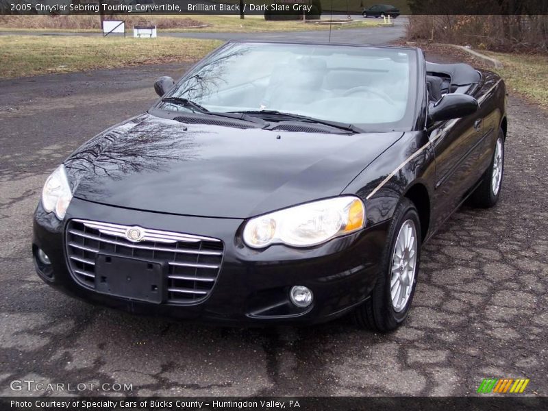 Brilliant Black / Dark Slate Gray 2005 Chrysler Sebring Touring Convertible