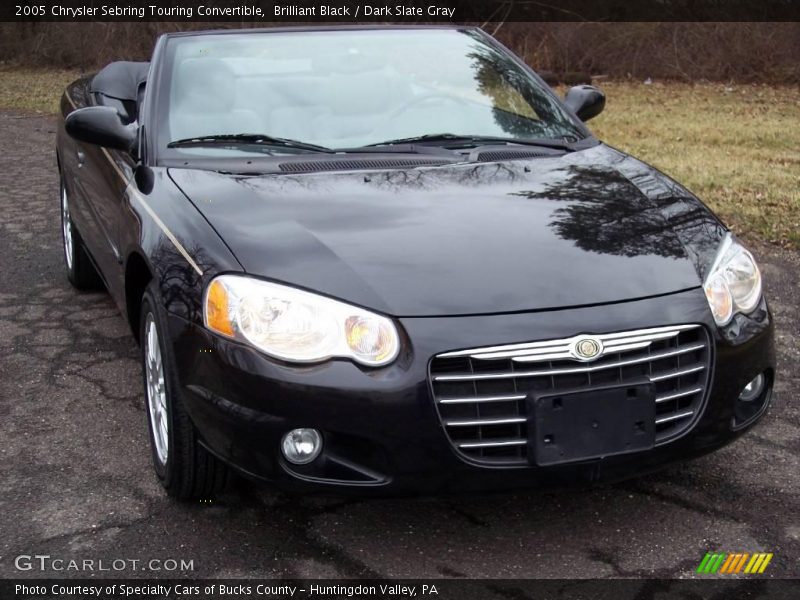Brilliant Black / Dark Slate Gray 2005 Chrysler Sebring Touring Convertible
