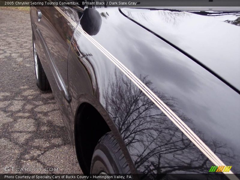Brilliant Black / Dark Slate Gray 2005 Chrysler Sebring Touring Convertible