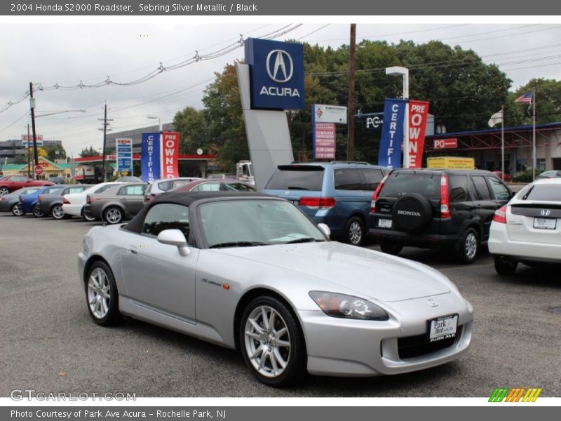 Sebring Silver Metallic / Black 2004 Honda S2000 Roadster