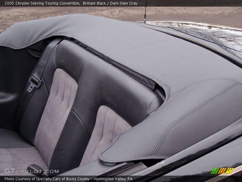 Brilliant Black / Dark Slate Gray 2005 Chrysler Sebring Touring Convertible