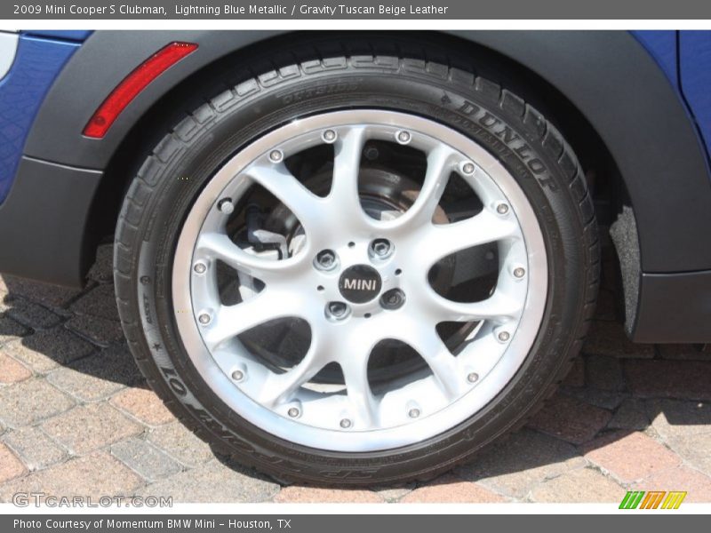 Lightning Blue Metallic / Gravity Tuscan Beige Leather 2009 Mini Cooper S Clubman
