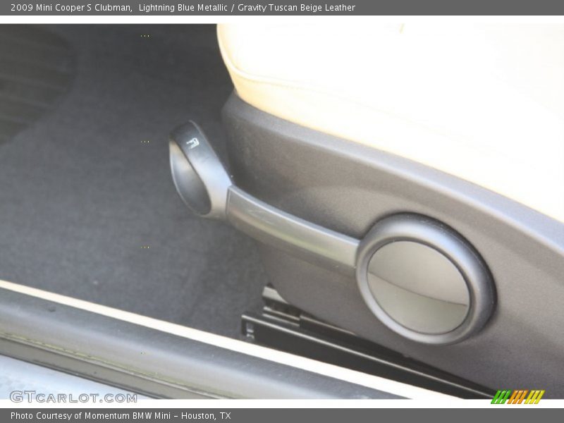 Lightning Blue Metallic / Gravity Tuscan Beige Leather 2009 Mini Cooper S Clubman