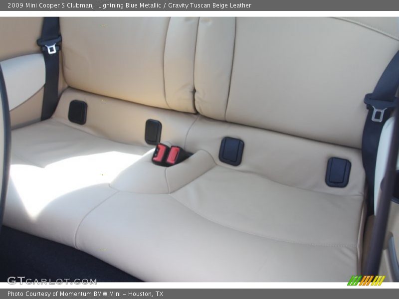 Lightning Blue Metallic / Gravity Tuscan Beige Leather 2009 Mini Cooper S Clubman