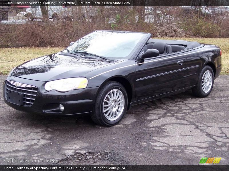Brilliant Black / Dark Slate Gray 2005 Chrysler Sebring Touring Convertible