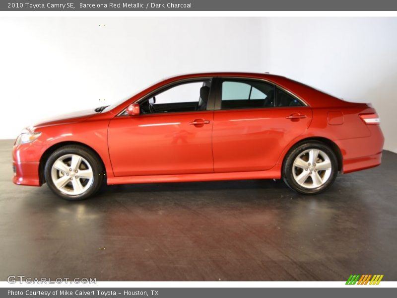 Barcelona Red Metallic / Dark Charcoal 2010 Toyota Camry SE