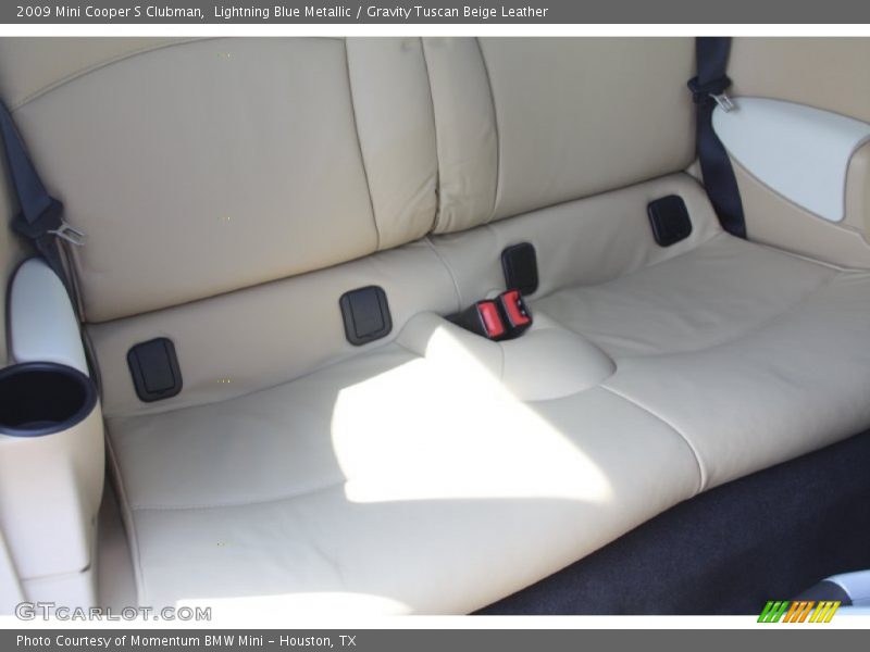 Lightning Blue Metallic / Gravity Tuscan Beige Leather 2009 Mini Cooper S Clubman