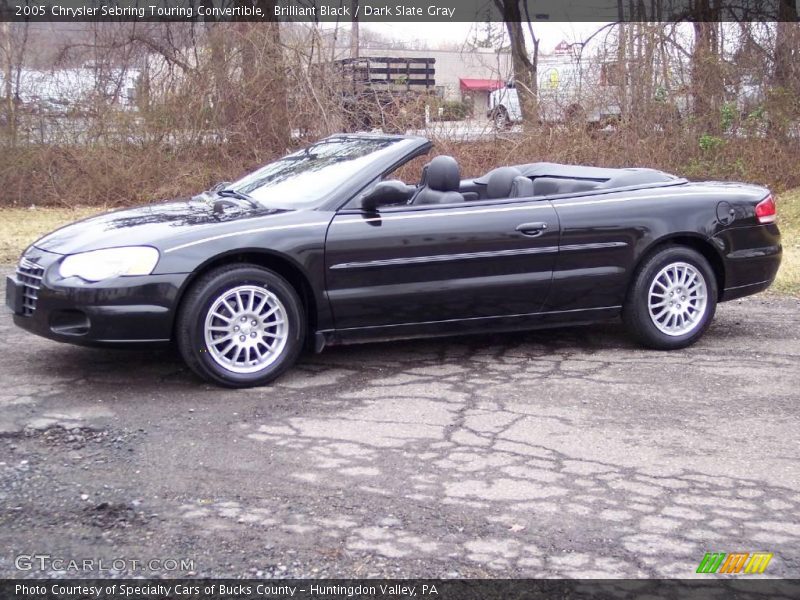 Brilliant Black / Dark Slate Gray 2005 Chrysler Sebring Touring Convertible