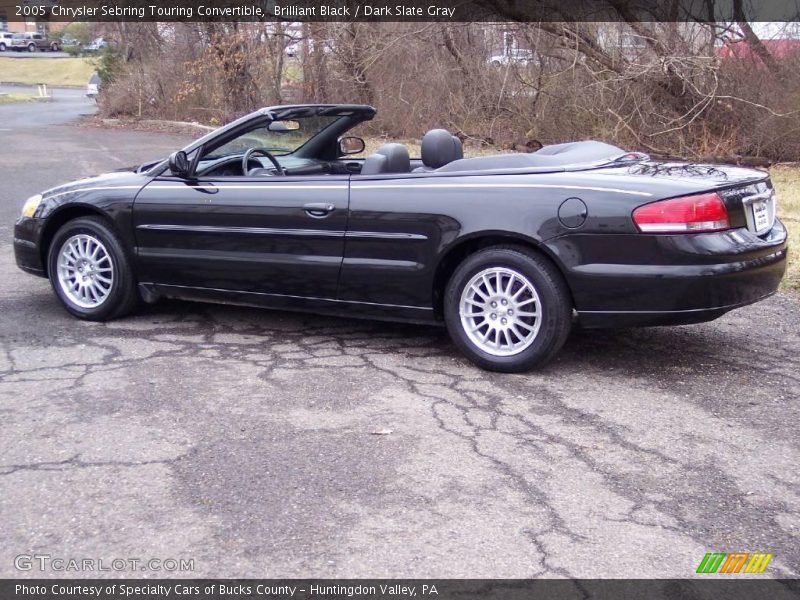 Brilliant Black / Dark Slate Gray 2005 Chrysler Sebring Touring Convertible