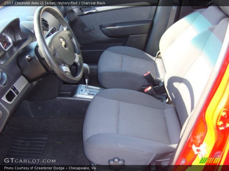 Victory Red / Charcoal Black 2007 Chevrolet Aveo LS Sedan
