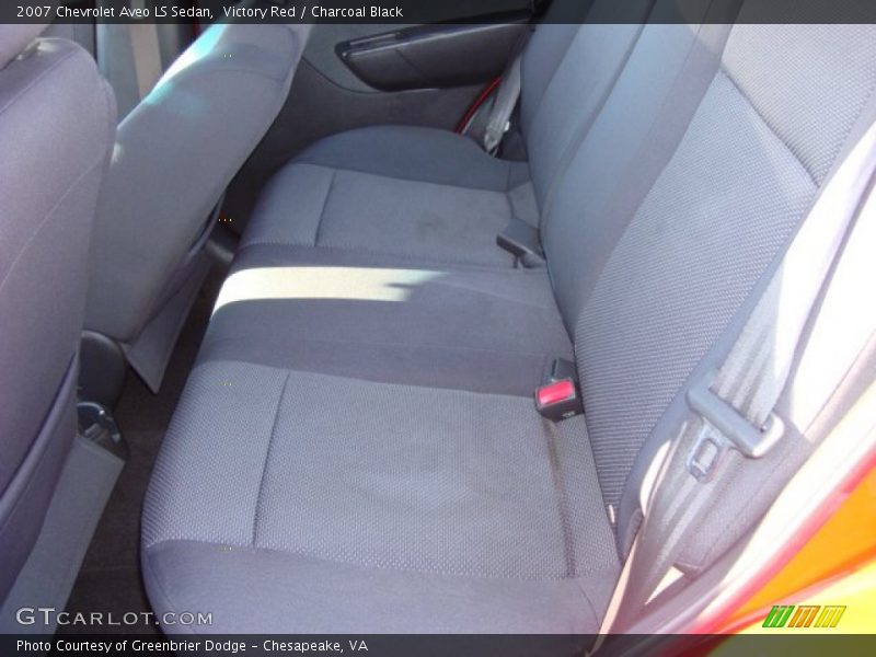 Victory Red / Charcoal Black 2007 Chevrolet Aveo LS Sedan
