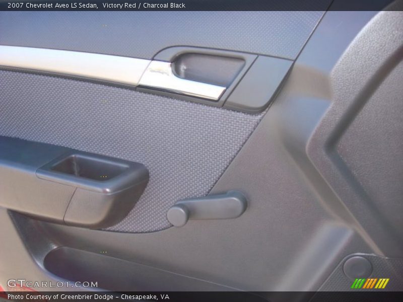 Victory Red / Charcoal Black 2007 Chevrolet Aveo LS Sedan