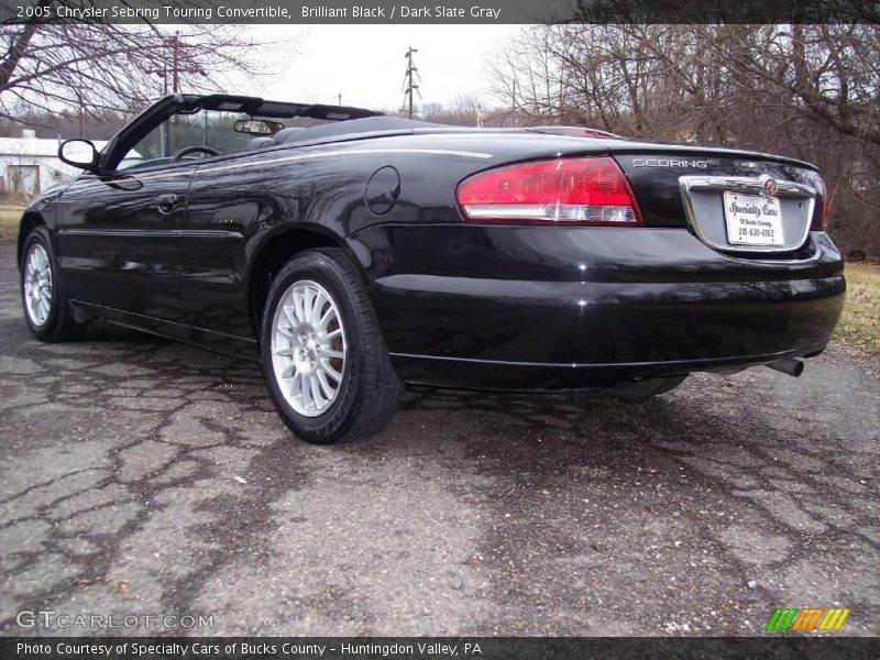 Brilliant Black / Dark Slate Gray 2005 Chrysler Sebring Touring Convertible