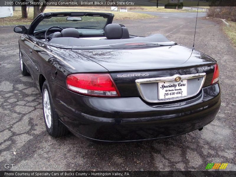 Brilliant Black / Dark Slate Gray 2005 Chrysler Sebring Touring Convertible