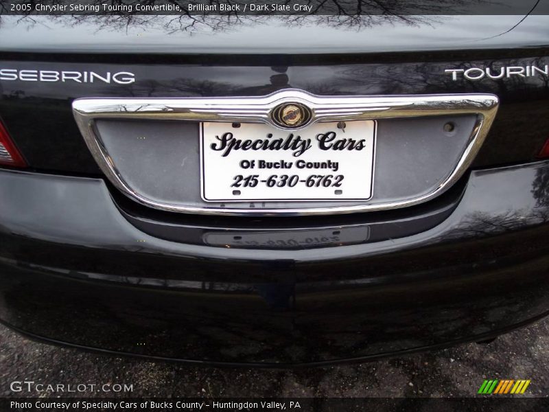 Brilliant Black / Dark Slate Gray 2005 Chrysler Sebring Touring Convertible