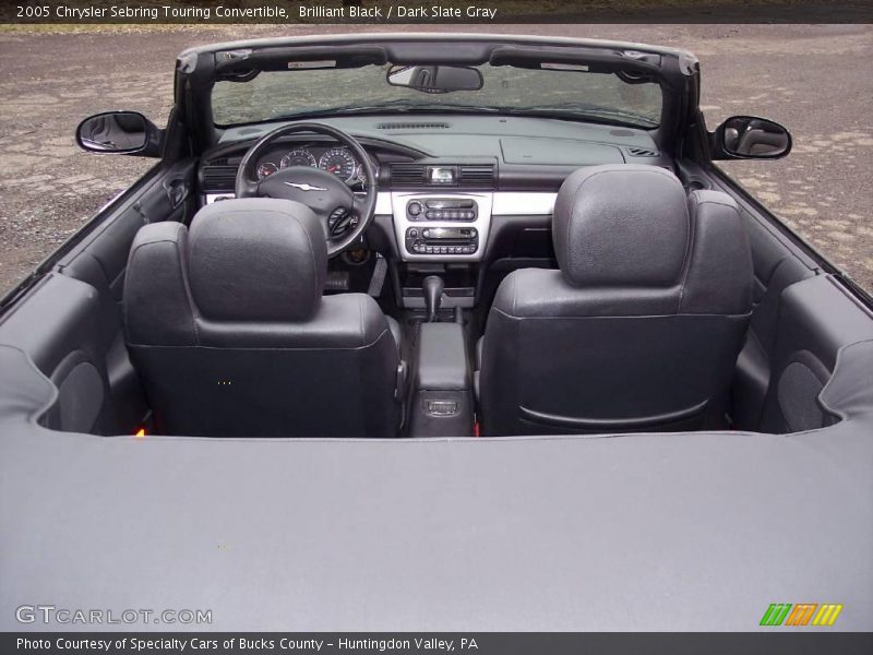 Brilliant Black / Dark Slate Gray 2005 Chrysler Sebring Touring Convertible