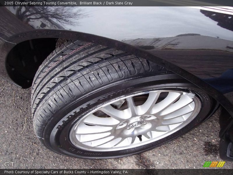 Brilliant Black / Dark Slate Gray 2005 Chrysler Sebring Touring Convertible