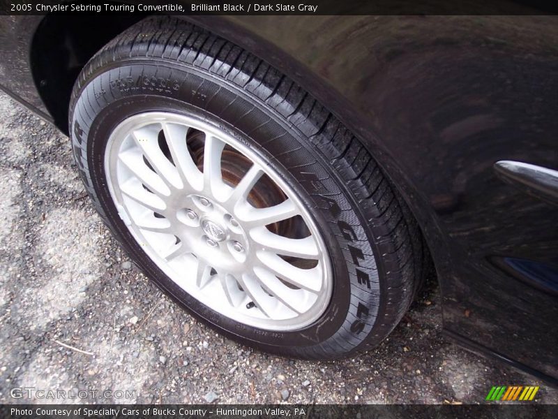 Brilliant Black / Dark Slate Gray 2005 Chrysler Sebring Touring Convertible