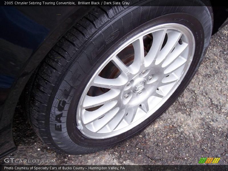 Brilliant Black / Dark Slate Gray 2005 Chrysler Sebring Touring Convertible