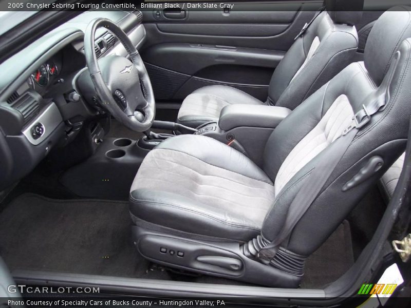 Brilliant Black / Dark Slate Gray 2005 Chrysler Sebring Touring Convertible