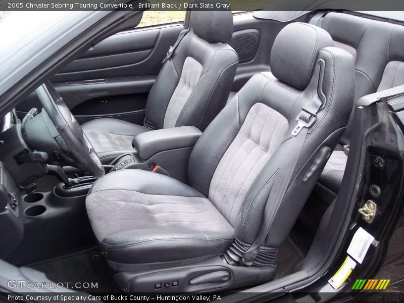 Brilliant Black / Dark Slate Gray 2005 Chrysler Sebring Touring Convertible