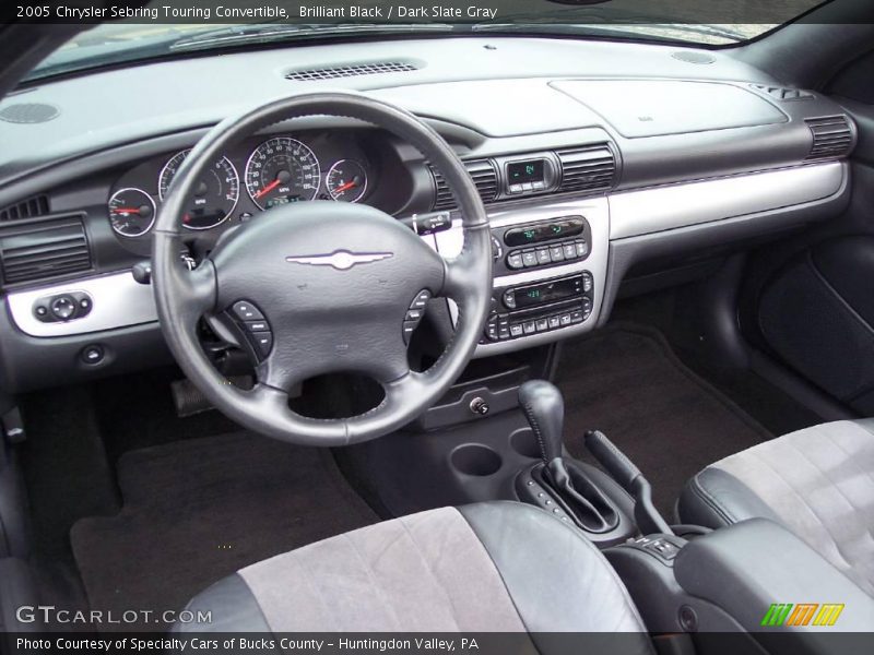 Brilliant Black / Dark Slate Gray 2005 Chrysler Sebring Touring Convertible
