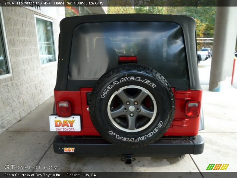 Flame Red / Dark Slate Gray 2004 Jeep Wrangler X 4x4
