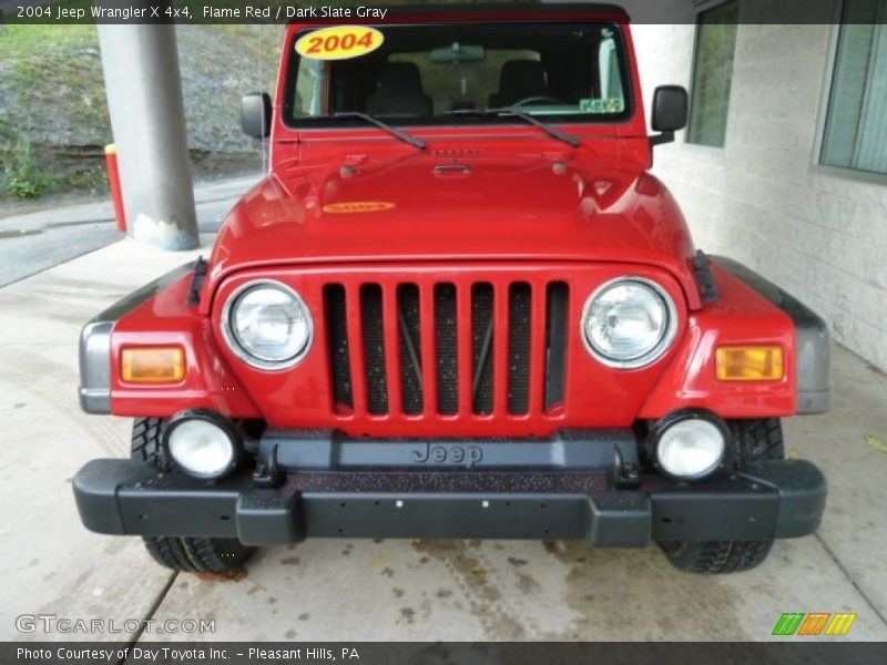 Flame Red / Dark Slate Gray 2004 Jeep Wrangler X 4x4