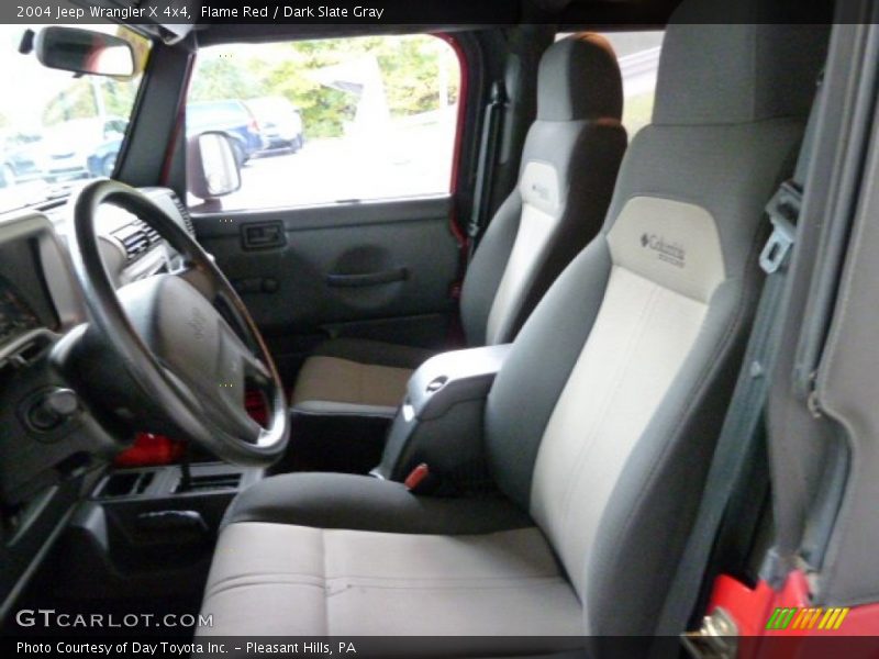 Flame Red / Dark Slate Gray 2004 Jeep Wrangler X 4x4