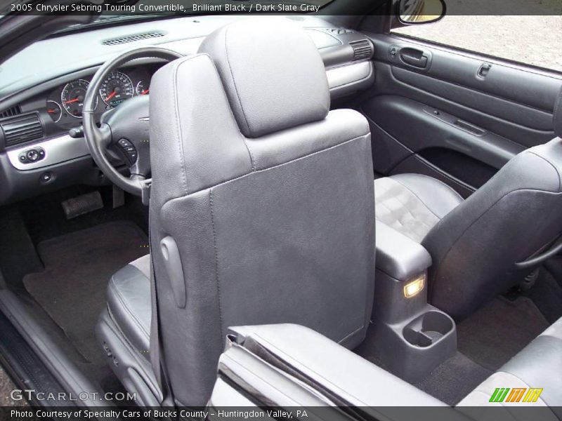 Brilliant Black / Dark Slate Gray 2005 Chrysler Sebring Touring Convertible