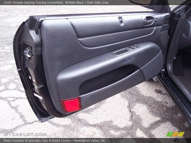 Brilliant Black / Dark Slate Gray 2005 Chrysler Sebring Touring Convertible