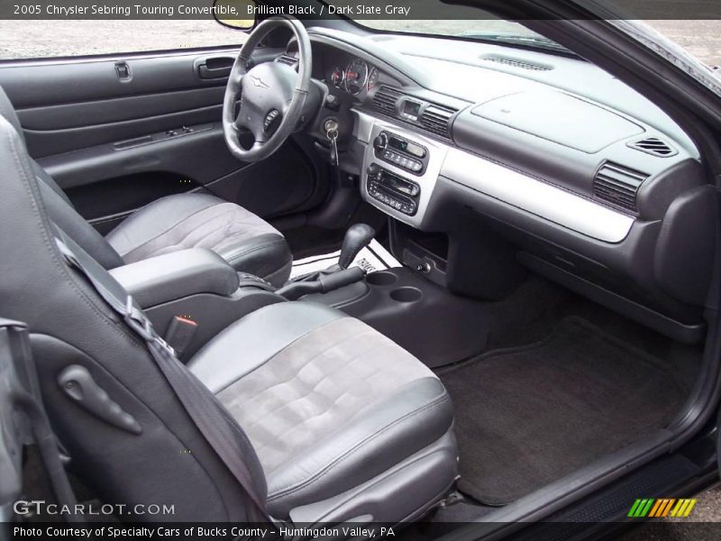 Brilliant Black / Dark Slate Gray 2005 Chrysler Sebring Touring Convertible