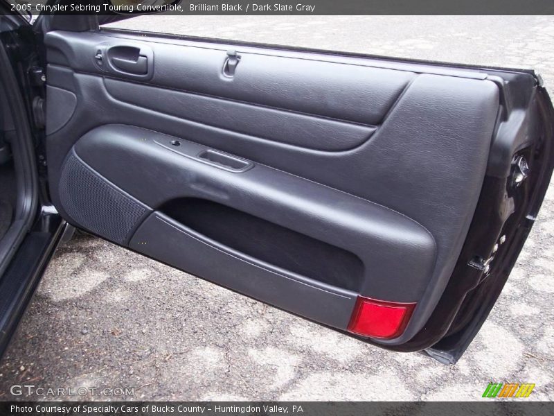 Brilliant Black / Dark Slate Gray 2005 Chrysler Sebring Touring Convertible